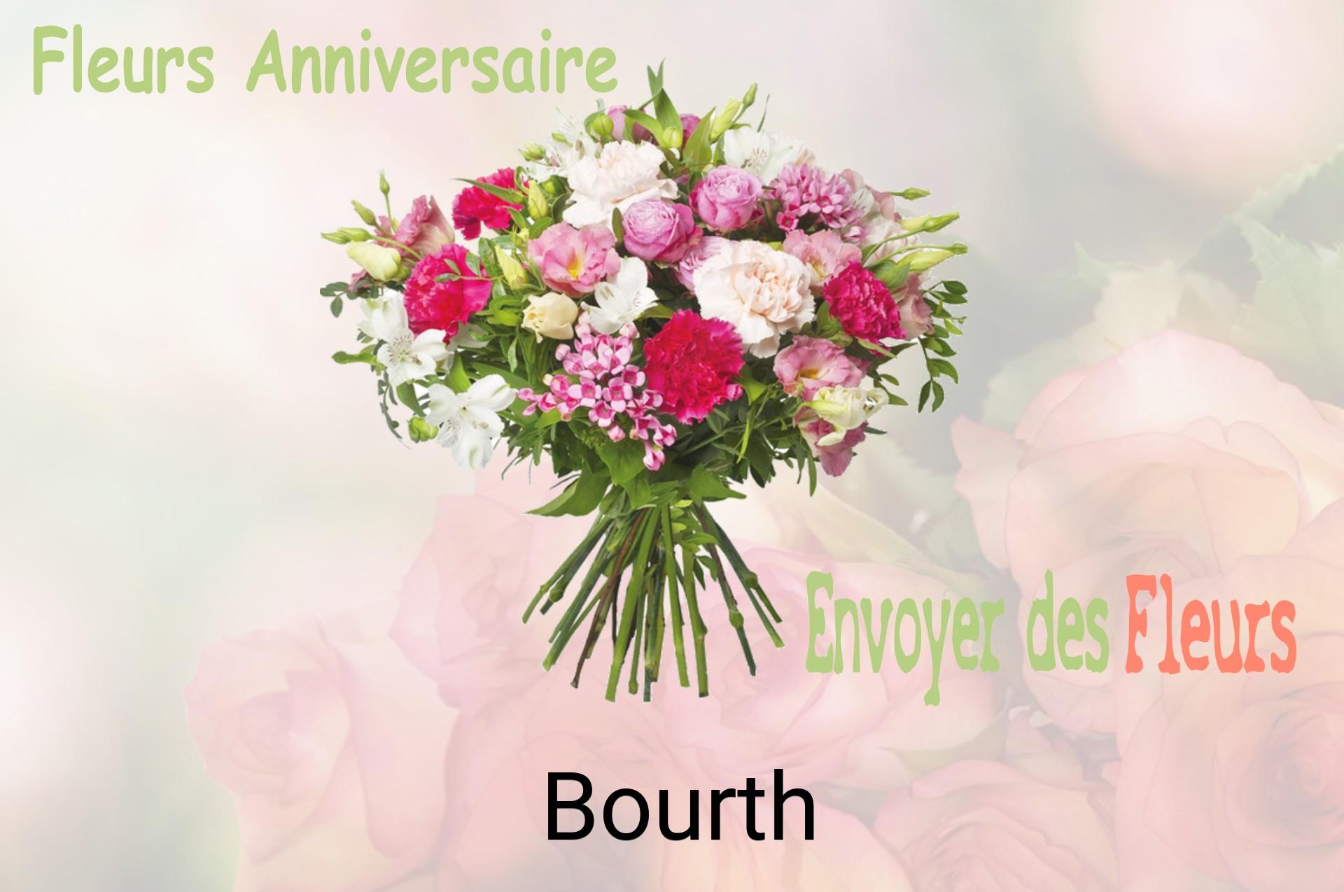 Bouquet de fleurs d’anniversaire livré à Bourth